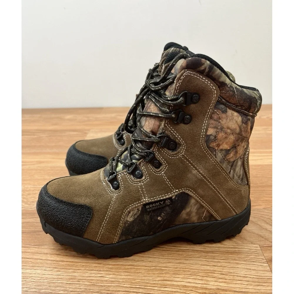 Rocky Kids Hunting Waterproof Camo Boots Size 3 NEW‎